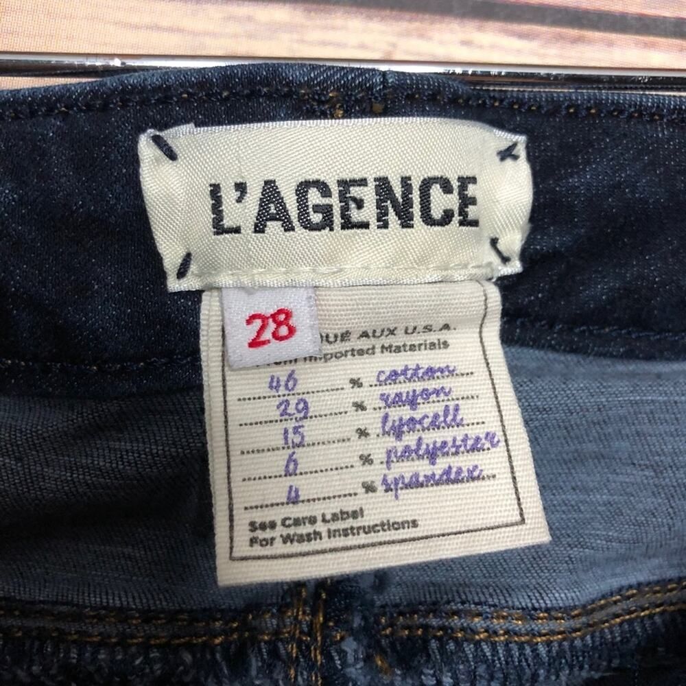 L’AGENCE Chantal Low Rise Skinny Midnight Jeans - Picture 4 of 6